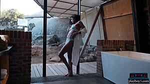 Indian MILF model undresses