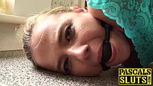 Hot Fuck with Tied Up Bitch in Gag Ball?