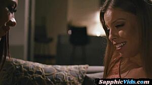 milf seduces girlfriend with strapon before tribbing