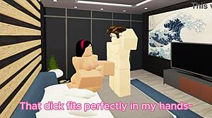 couple fucking passionately in roblox game