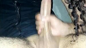 Colombian Mature Woman Enjoying a Treat