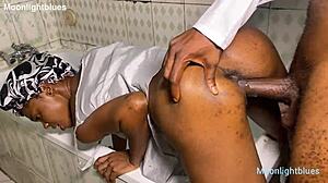 So this lucky plumber had one-time sex with her in the bathroom