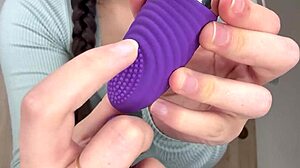 Hungarian babe, show off your pink toy and big tits in this solo session!