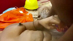 anita positions her wet pussy in doggy for her big black dick neighbor's licking and squirting