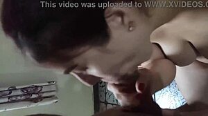 Slutty wife cheats sucking big dick