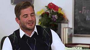 shy students getting off in sex education class