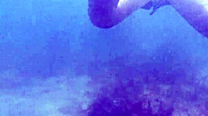 Underwater Creampie While Swimming After Cum Inside Pussy