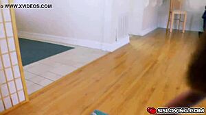 i'm blindfolded while peyton robbie deepthroats stepbro's monster cock