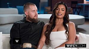 wifey gorgeous hotwife karina valentina gets fucked hard while hubby watches