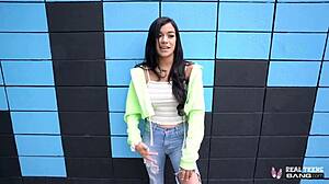 Real teen savannah sixx gets fucked during porn casting interview