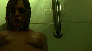 Blonde Babe's Naughty Shower Masturbation