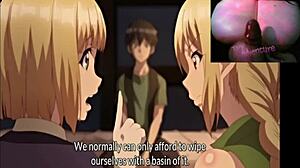 The lucky guy fucks three hotties in isekai harem