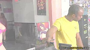 Detective Syren Demer Takes Big Black Dick Anal at Gloryhole