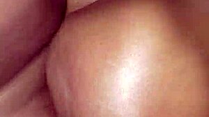 juicy ebony ass bent over for daddy doggystyle fucking