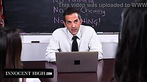 i was in the classroom and saw this trust exercise go wrong with blowjobs