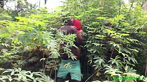 our first bush sex experiment with course mate