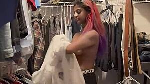 Hidden cam desi changing in secret