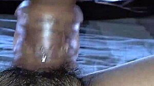 In this encounter, Teresa Jones skillfully makes a cock full of cum erupt with her expert touch.