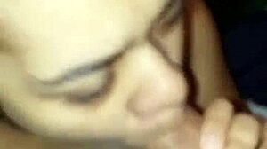 Sloppy Deepthroat Latina Sucking Cock with Wet Passion