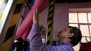 Stacey Lacey gets her tiny hole banged in group action