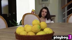 Perfect big ass teen model hayli sanders subtly reveals her body in a hot skirt