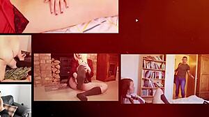 blonde british 18 year old student gets teased with the fucking machine