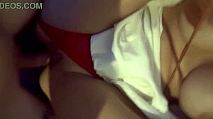 After the bar, the couple had intense sex