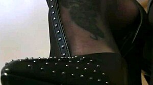 Office Bitch Licks Shoes Ferociously at Work!