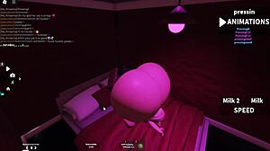 Suggestive lesbian encounter with fembull futa