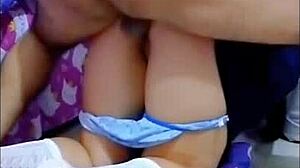 real video of mexican student getting aroused in school uniform, then helped out