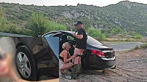 Detailed Blowjob Performed on a Public Road