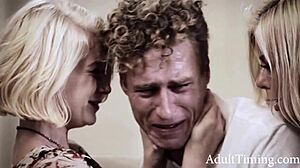 Teen Persuaded Into An Intimate Moment With Step Mother And Son