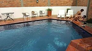 I'm on vacation, licking my step-nephew's ass by the pool