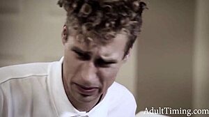 Teen Persuaded Into An Intimate Moment With Step Mother And Son