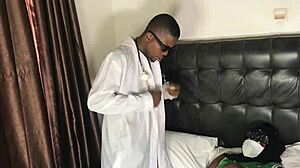 bbw babe in reverse missionary gets creampied by big black cock