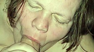 Milf rides foot while sucking huge cock in group fetish