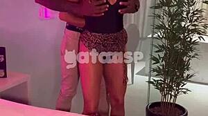 Hotwife Fucks Well-Endowed Black Guy While Cuckold Films