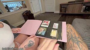 Step sis and step bro DISCOVER and RECREATE their step parents SEX photos.