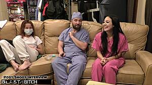 From Nurse To Doctor In Tampa, Blaire Celeste Gets Her Mouth Blasted With Huge Cum Load