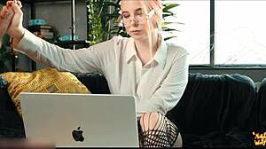 Mollyredwolf gets fucked roughly by boyfriend in public zoom with creampie and doggystyle