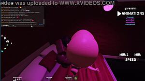 Suggestive lesbian encounter with fembull futa