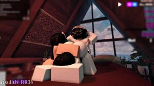 Threesome with two fans having sex with a follower in session five 😏