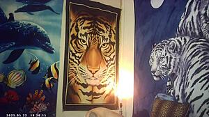 Behind scenes, first timer bombshell gets pounded by Italian machine.