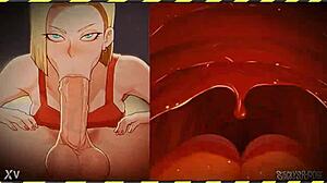 android 18, you're such a lusty factory!