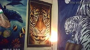 Behind scenes, first timer bombshell gets pounded by Italian machine.