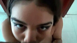 i fuck my sexy brunette stepsister while parents shop