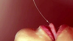 In college, Russian student Nastya gives a blowjob that makes her famous