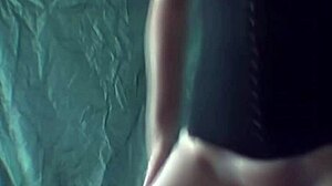 Blonde dances showing tits and bush 😏