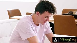 mommys boy - newly hired flight attendant lauren phillipss social practice with stepson gets rough