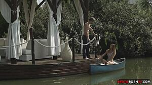 The Cute Girlfriend In Lingerie Poses Sensually